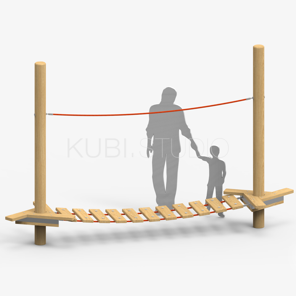 Канатная тропинка для детской площадки